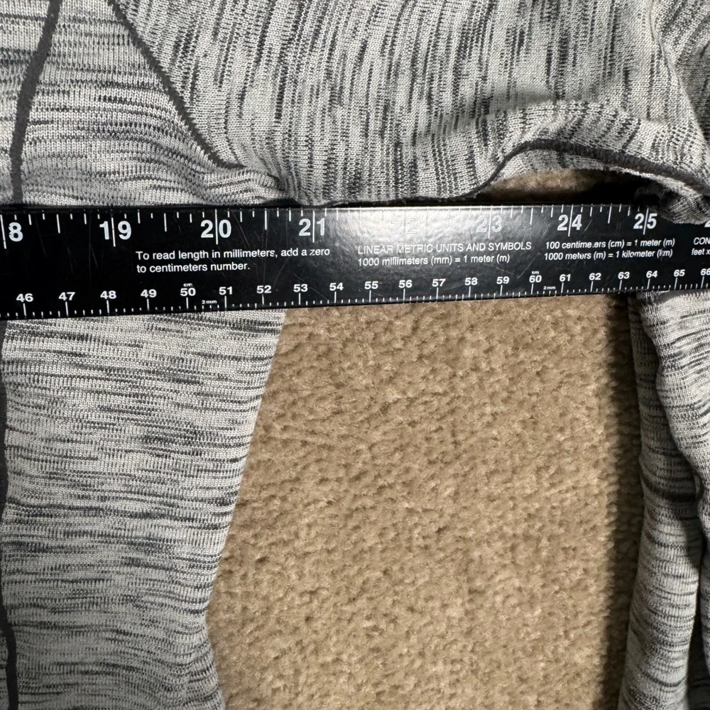 Kuhl‎ Quarter Zip Pullover Mens Large Grey Space Dye Performance Thumbhole Top